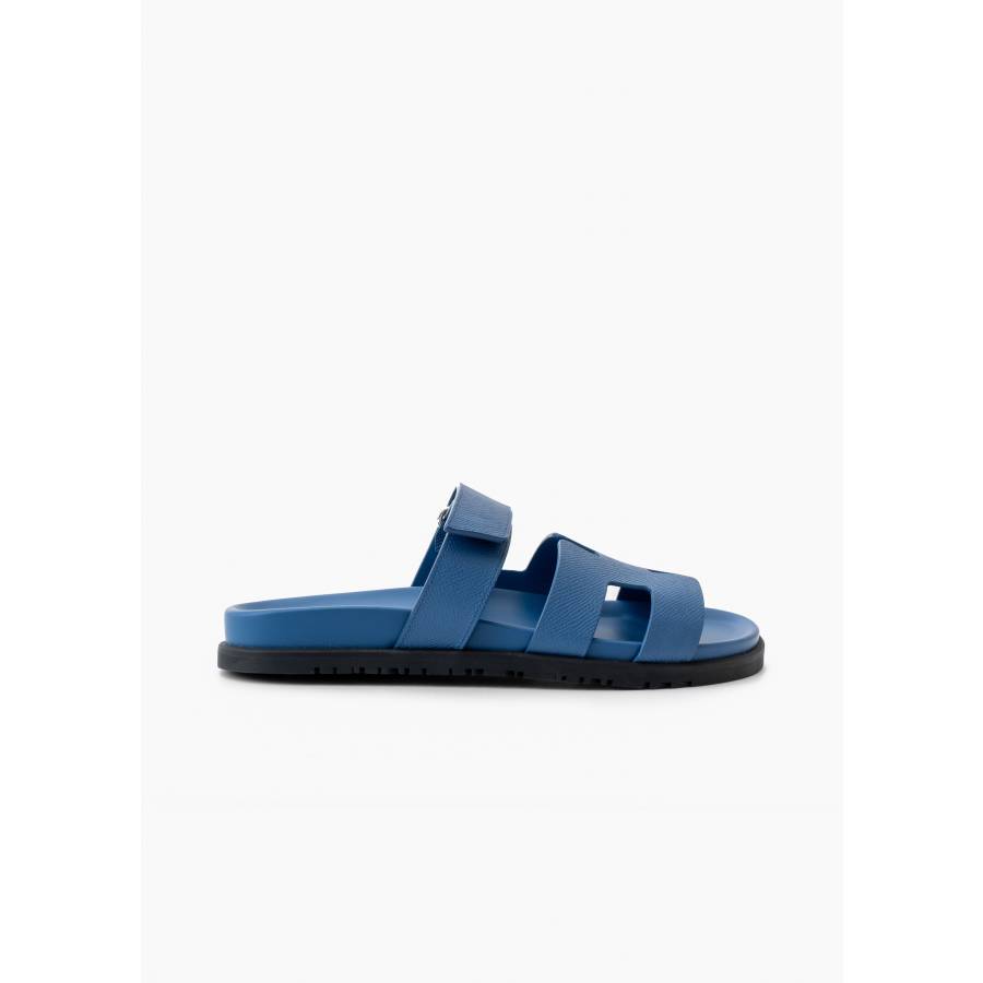 Sandalen aus blauem Leder