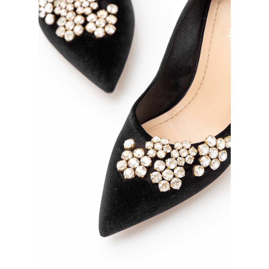 Escarpins en velours noir