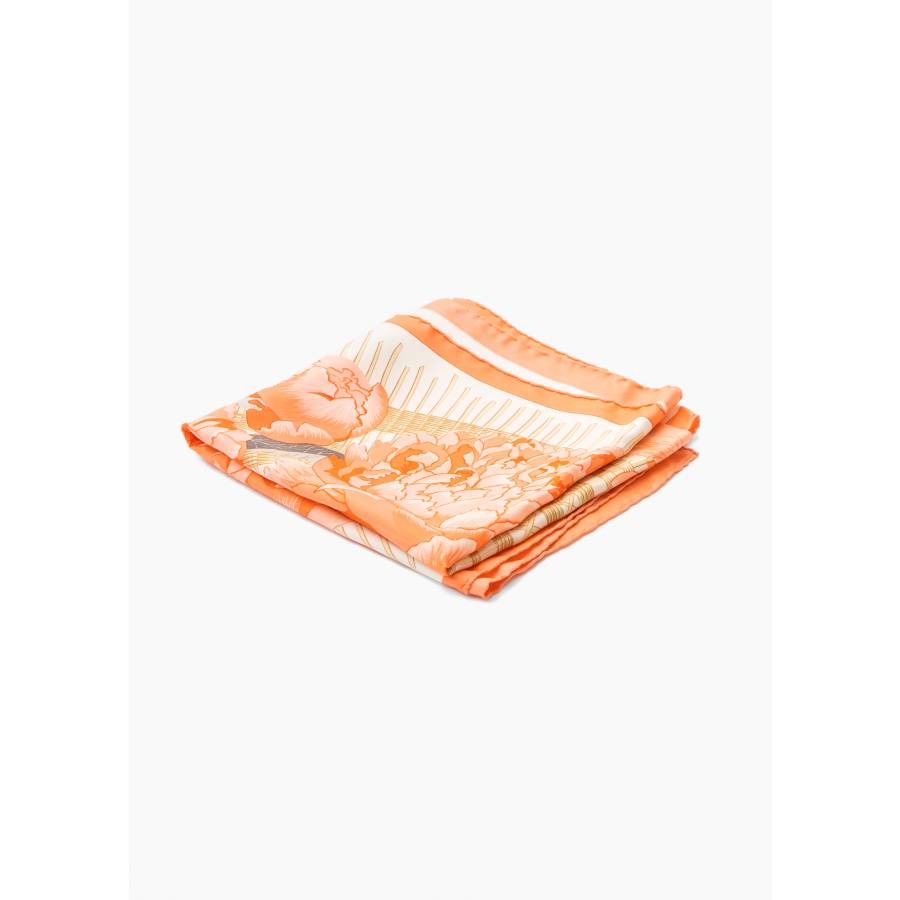 Foulard "Les Pivoines" rose