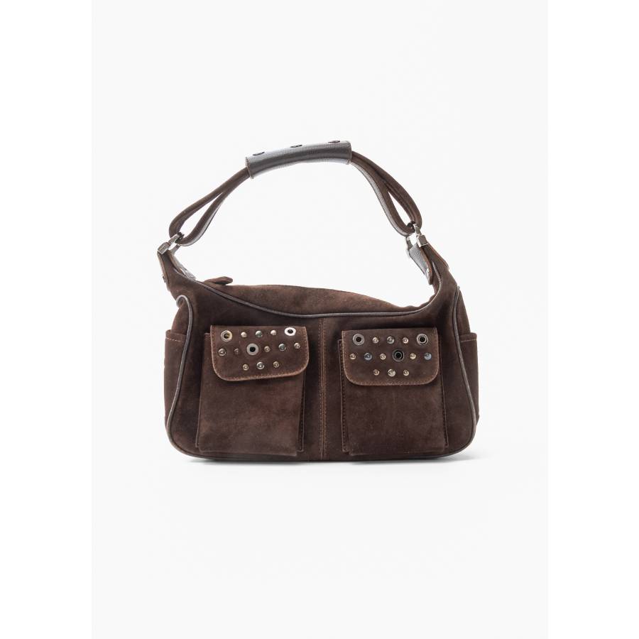 Sac Micky Hobo marron