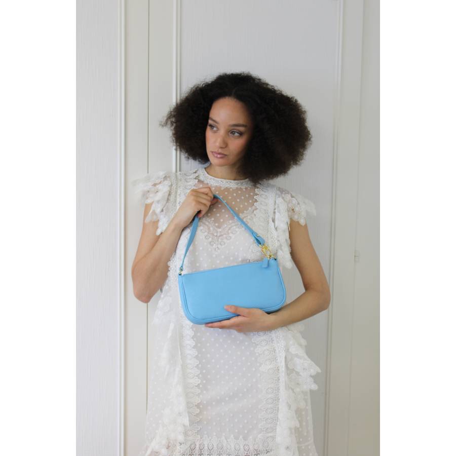 By Far - Light blue baguette bag