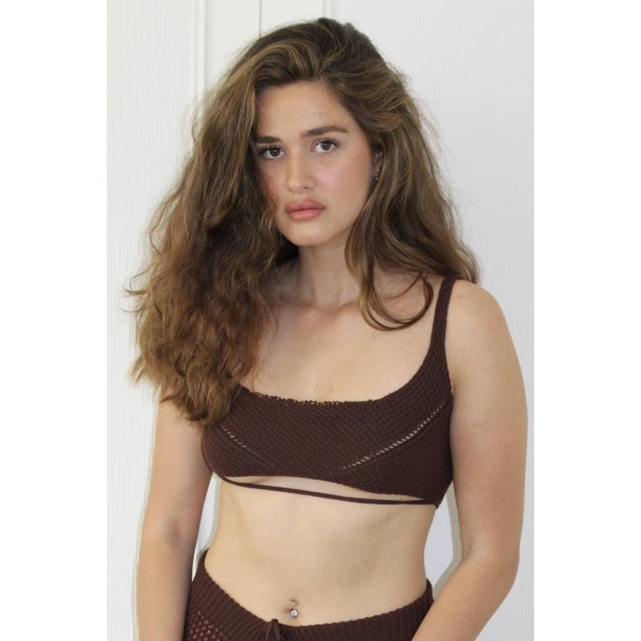 BananHot - Ensemble marron en crochet