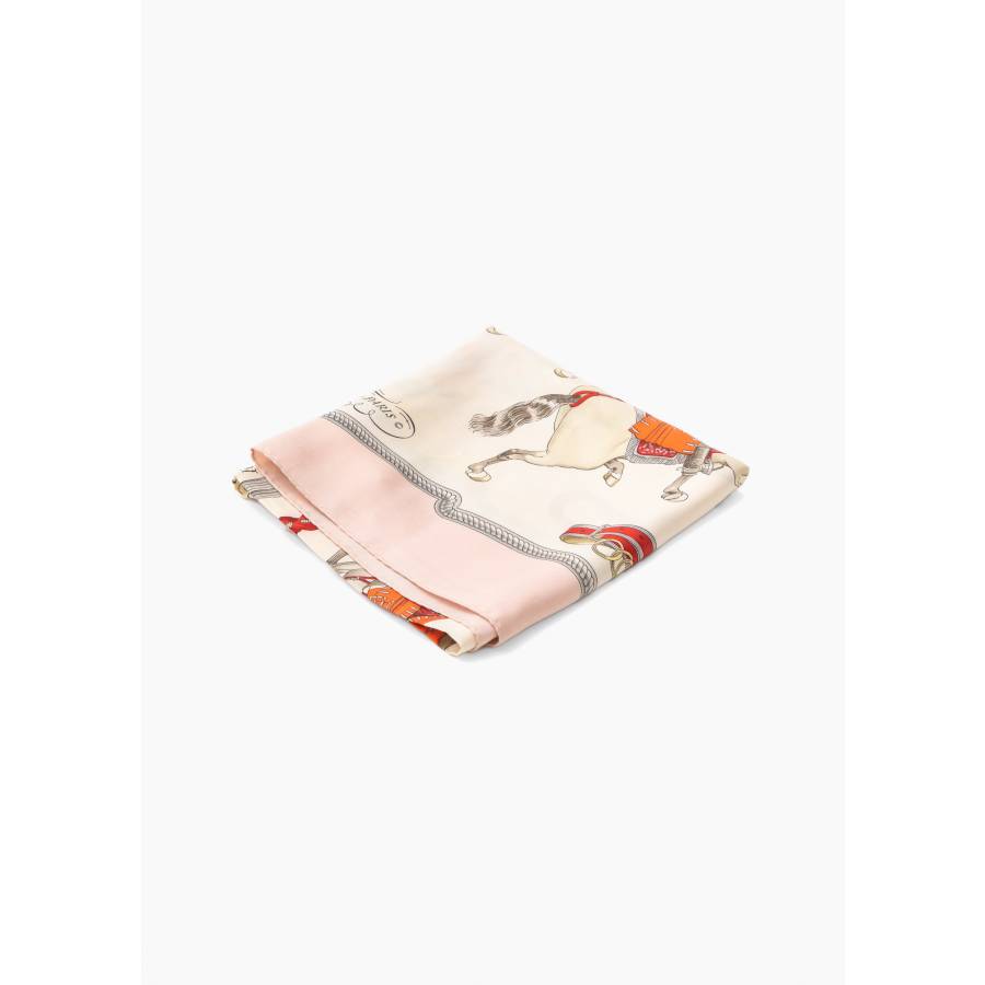 Foulard "Reprise" rose