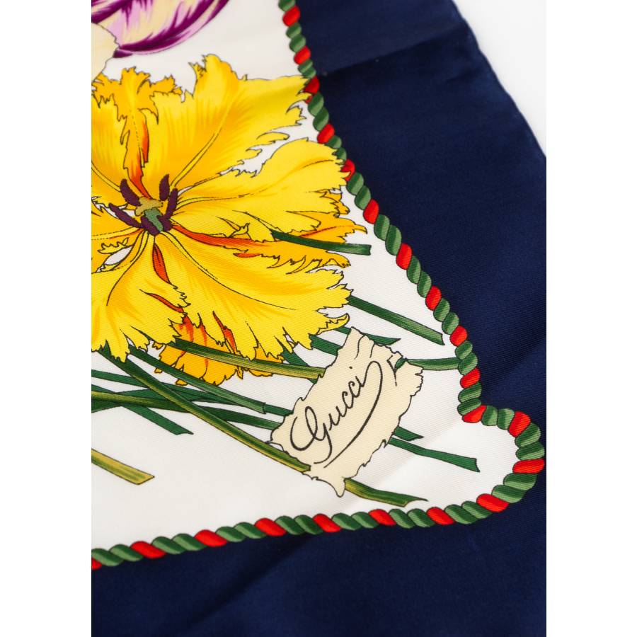 Tulipano" scarf blue