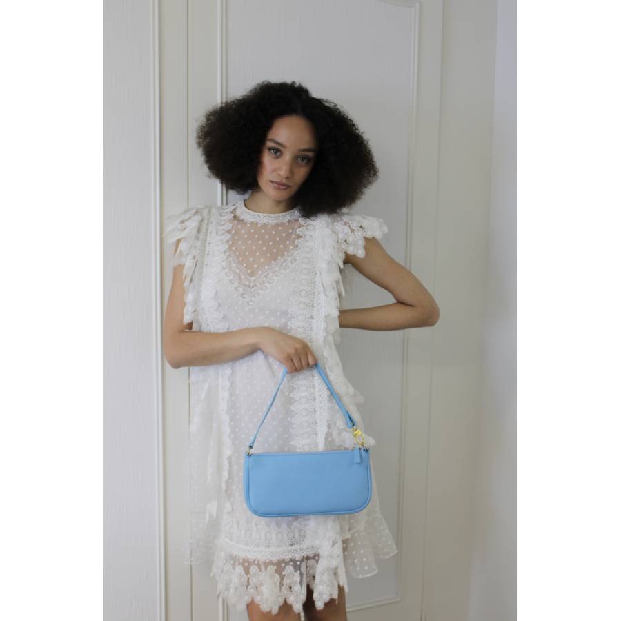 By Far - Light blue baguette bag