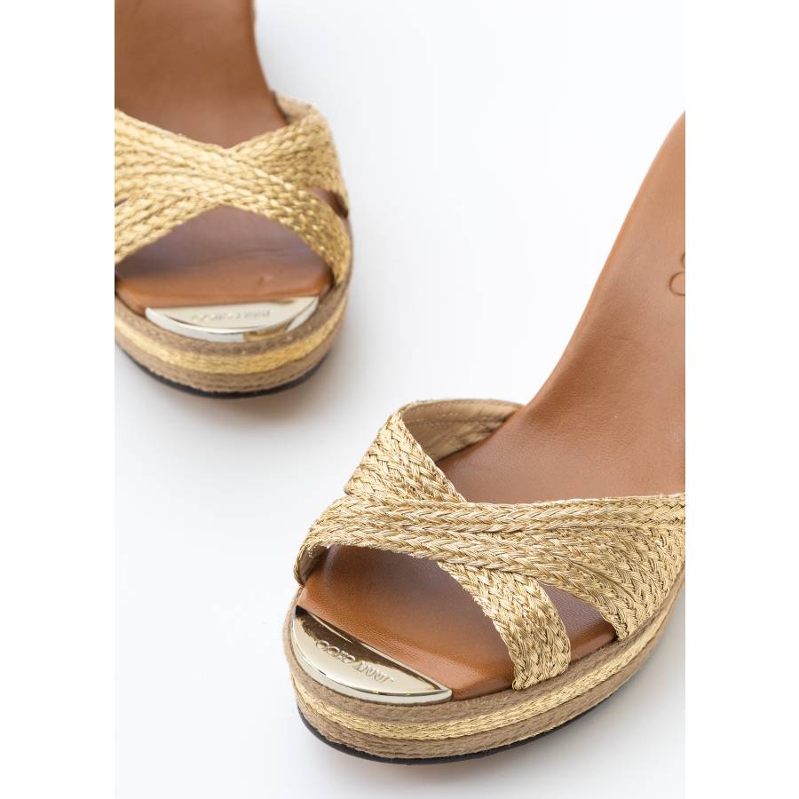 Golden sandals