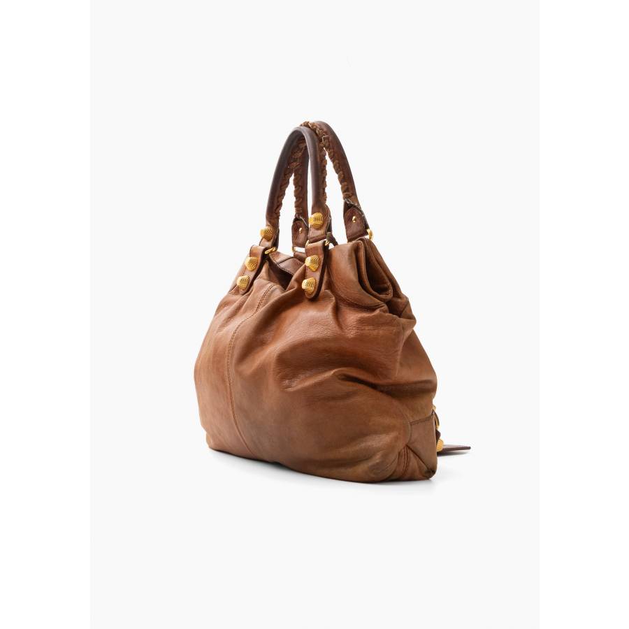 Sac Classic City en cuir marron