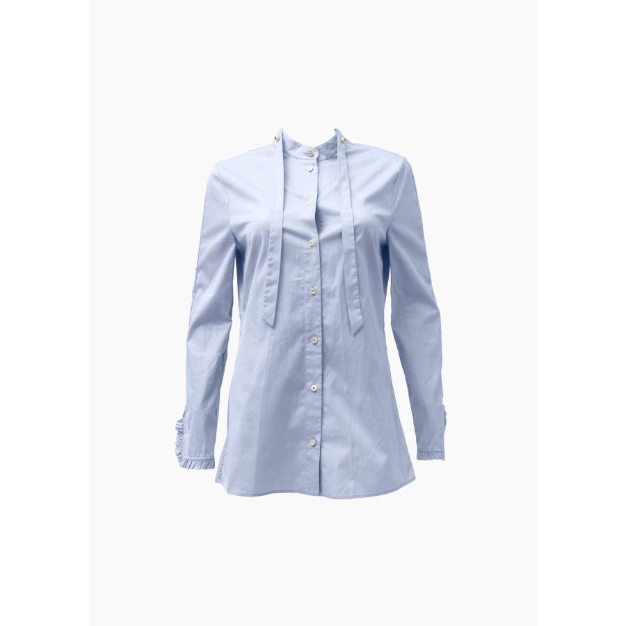 Chemise en tissus bleu