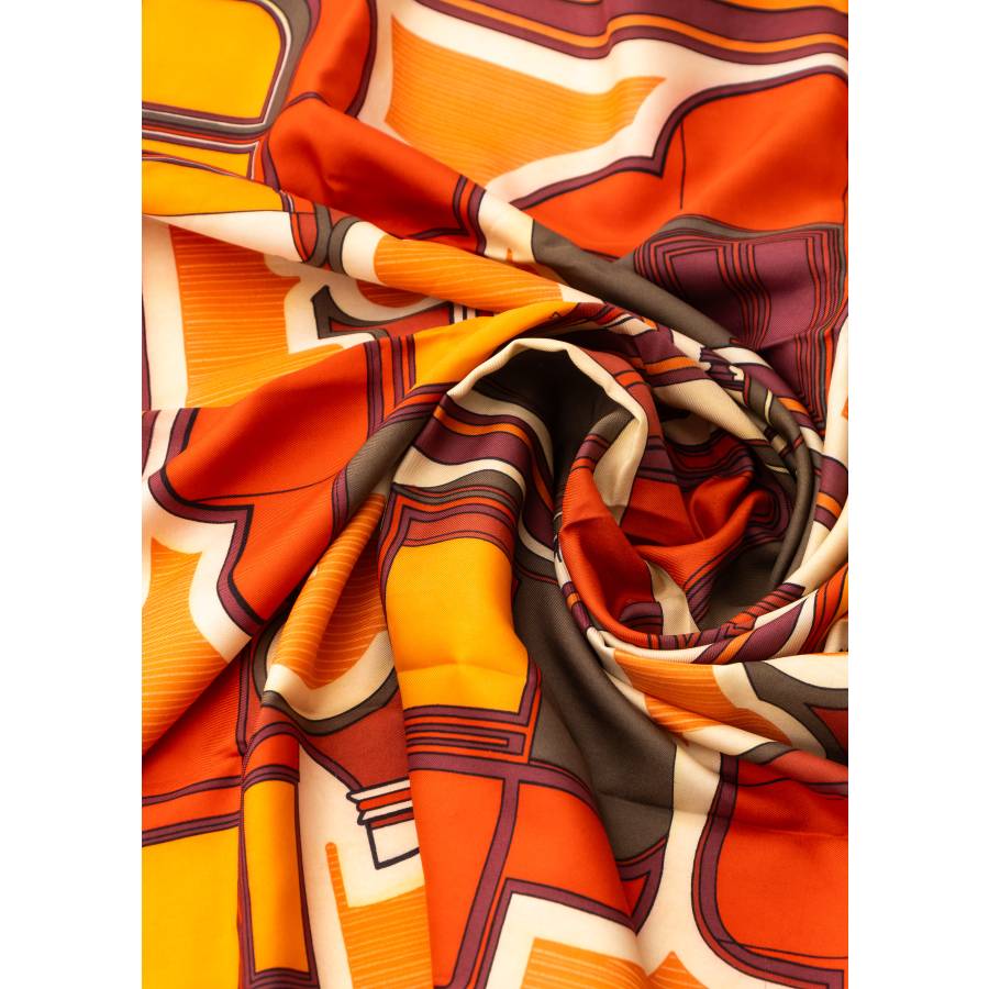 Foulard "Les Coupés" orange