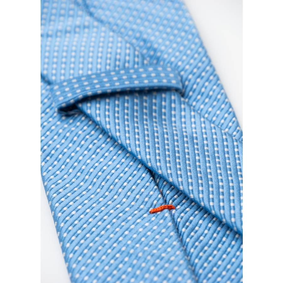 Sky blue silk tie