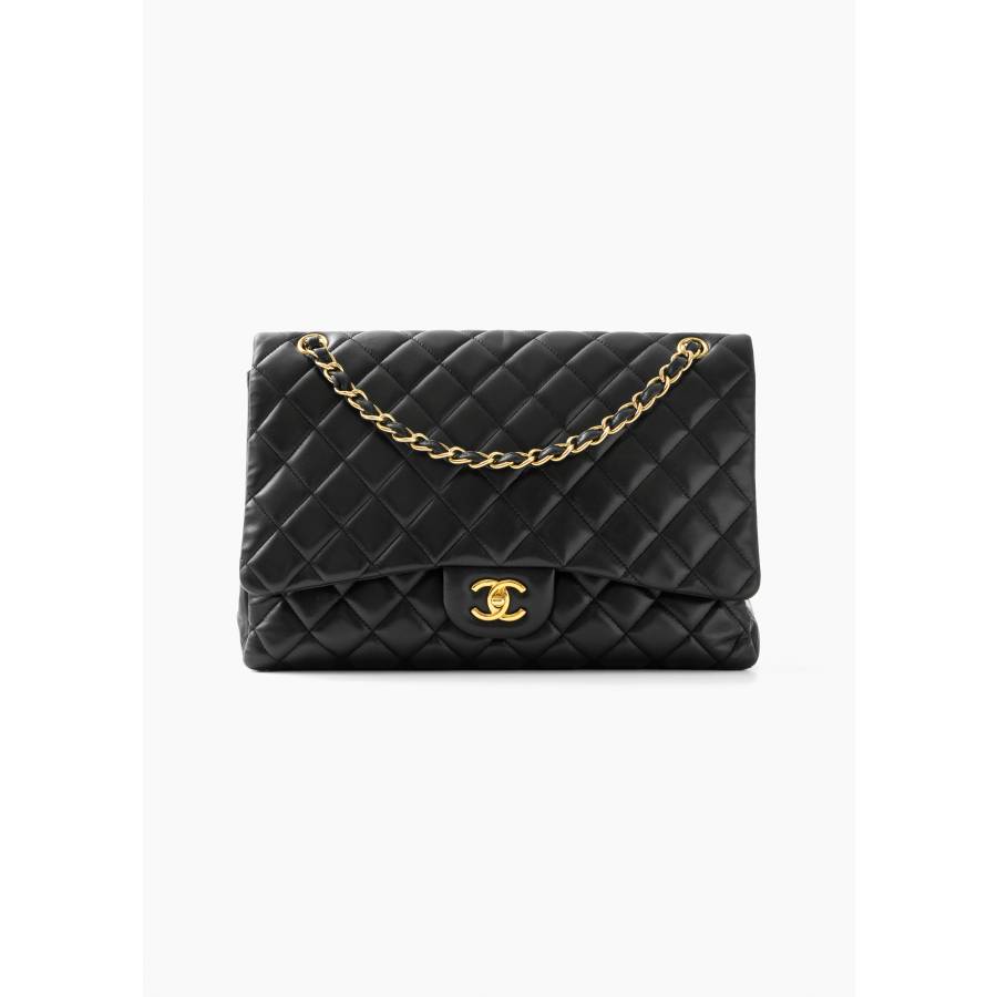 Timeless Maxi Single Flap bag black