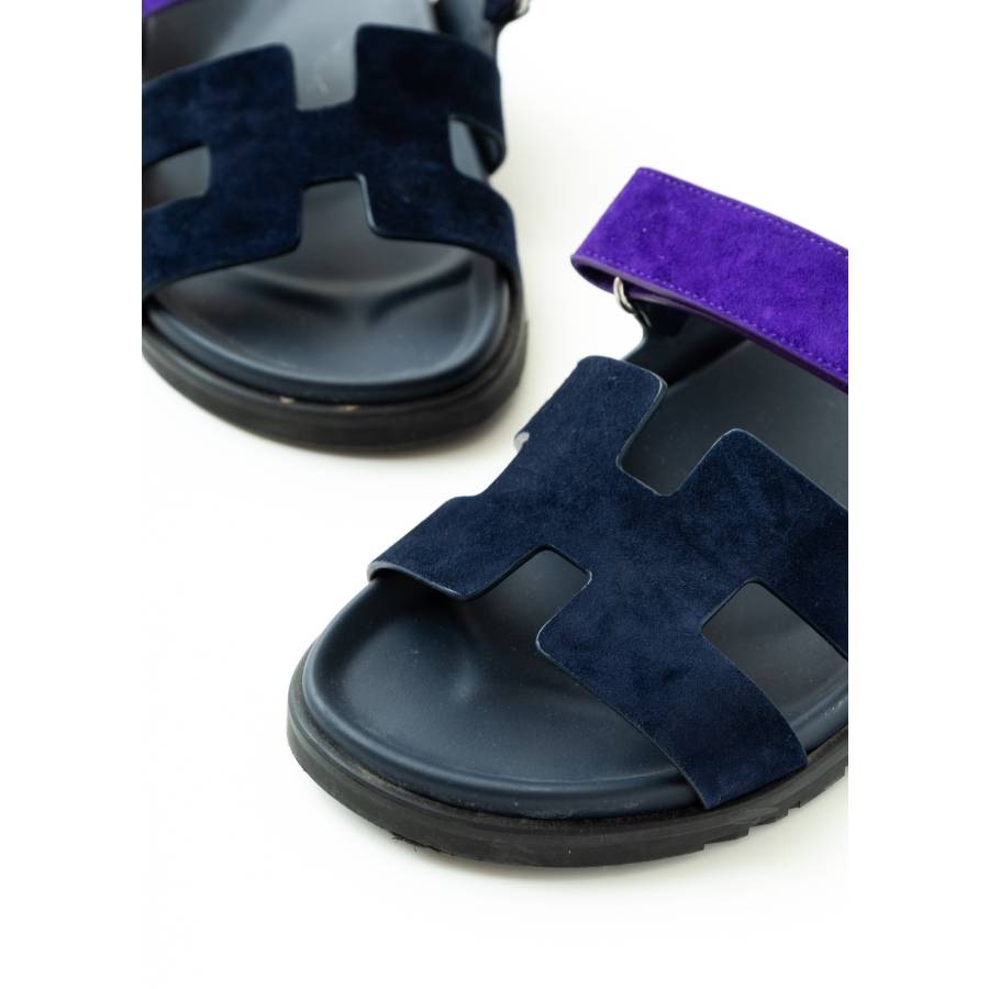 Chypres-Sandalen in Marine und Violett Majorette