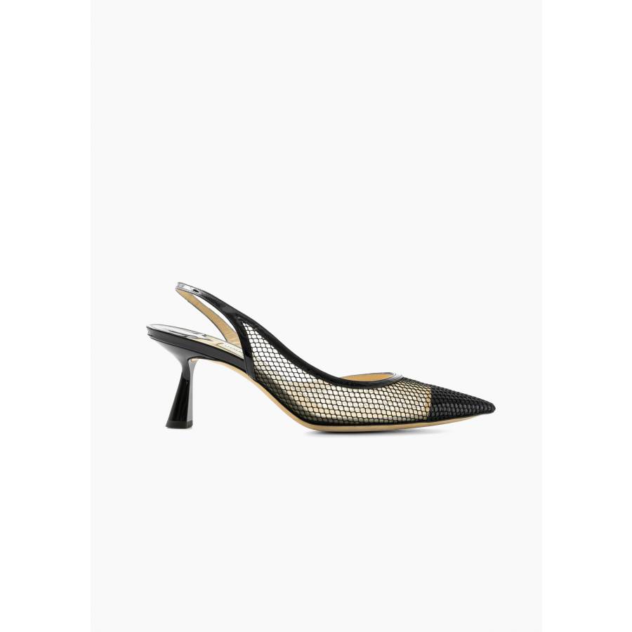 Black slingback pumps Amika