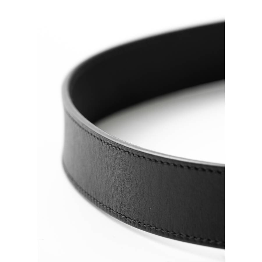 Ceinture Marmont 'GG' en cuir noir