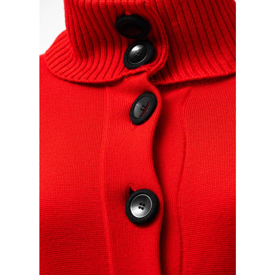 Robe veste rouge en laine