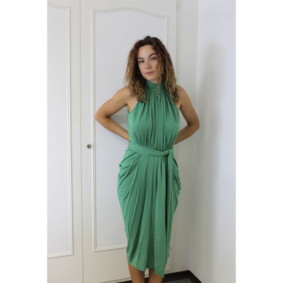 Zendaya X Tommy Hilfiger - Green Ruched Dress