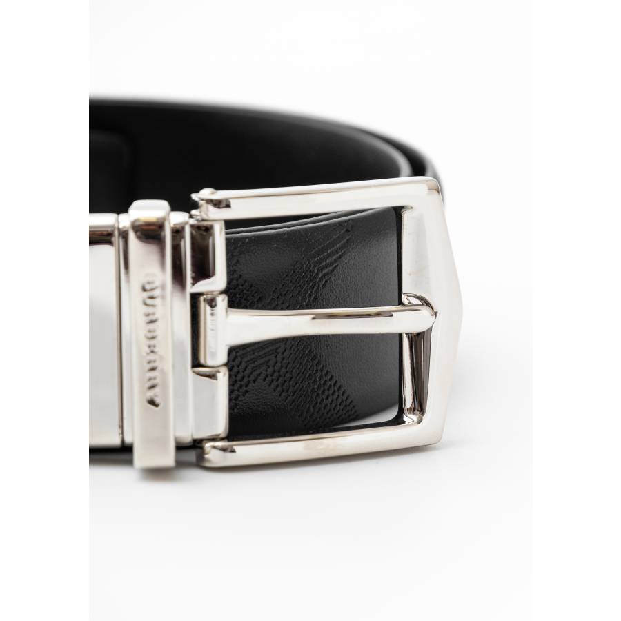 Ceinture James en cuir noir