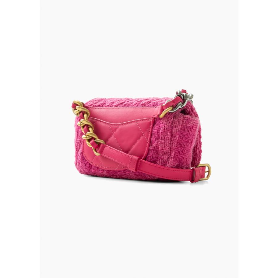 Chanel 19 pink belt bag