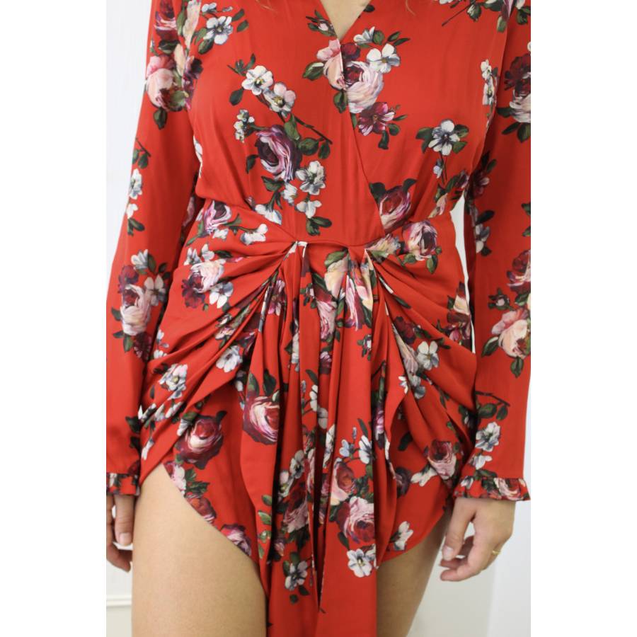 Magda Butrym - Red floral dress