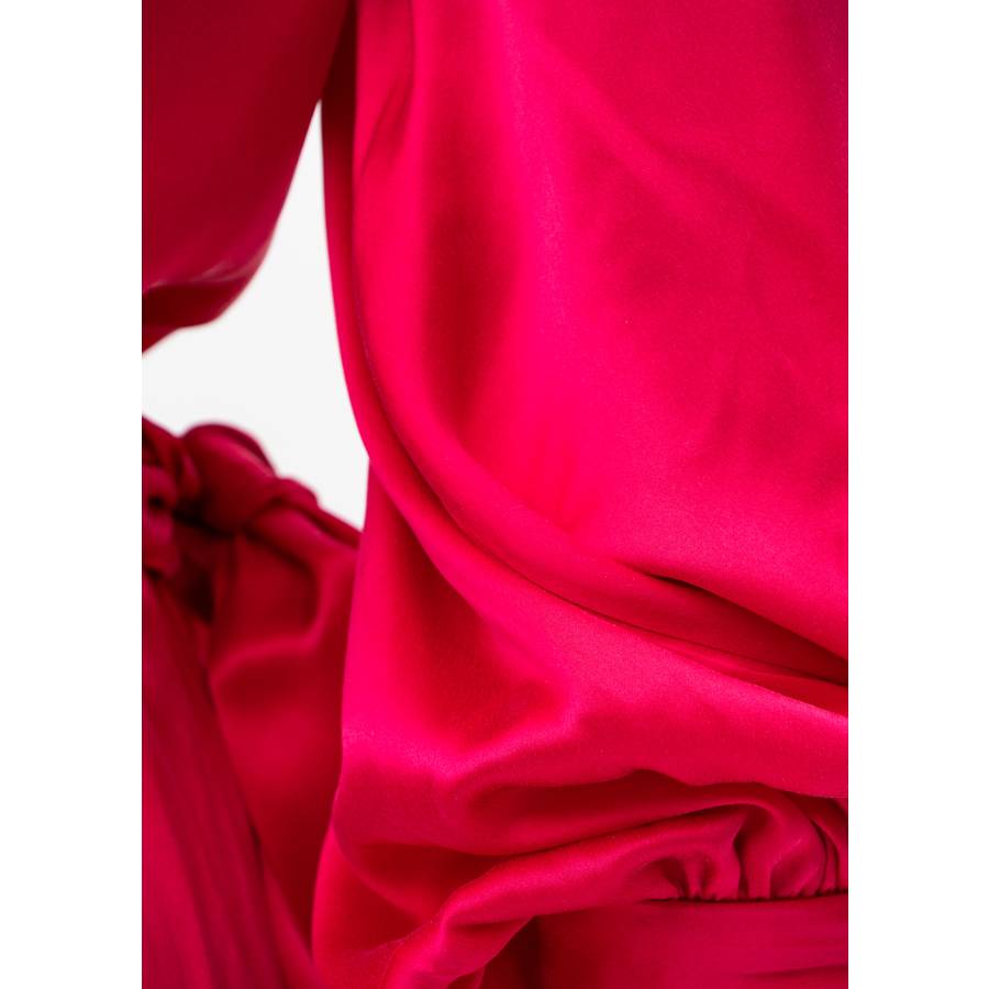 Pink silk dress