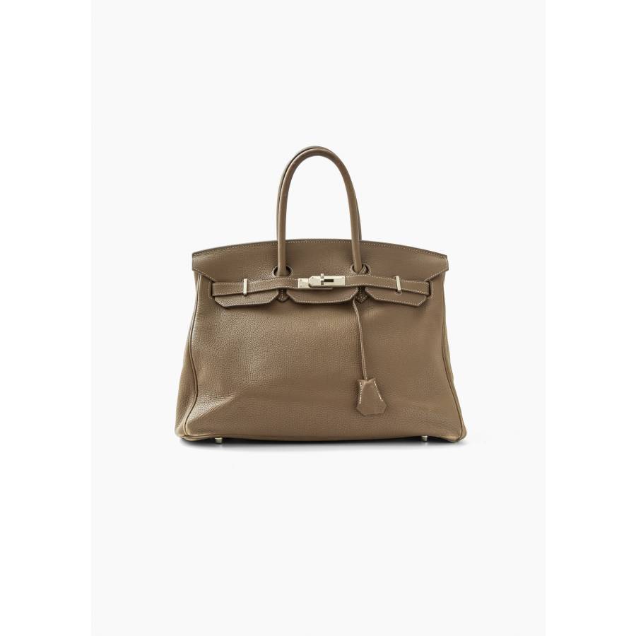 Birkin 35 bag in Clémence leather