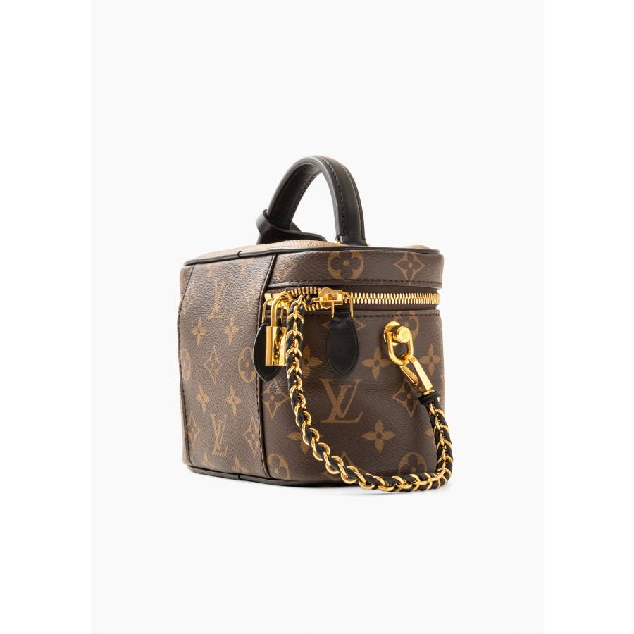 Sac Vanity en toile Monogram marron