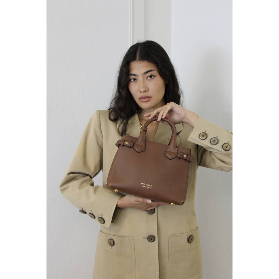 Brown leather bag