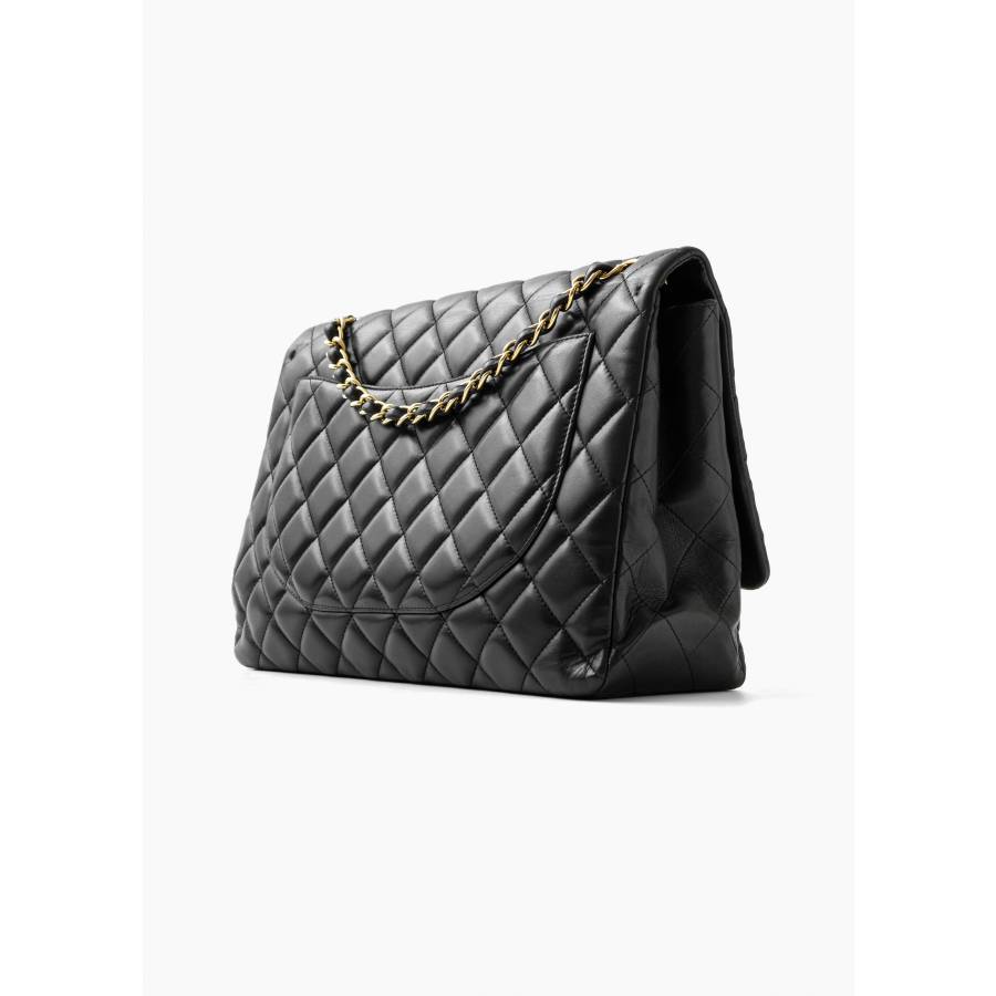 Timeless Maxi Single Flap Tasche schwarz