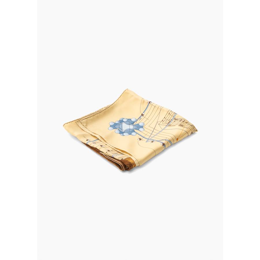 Foulard "La Musique des Sphères" beige