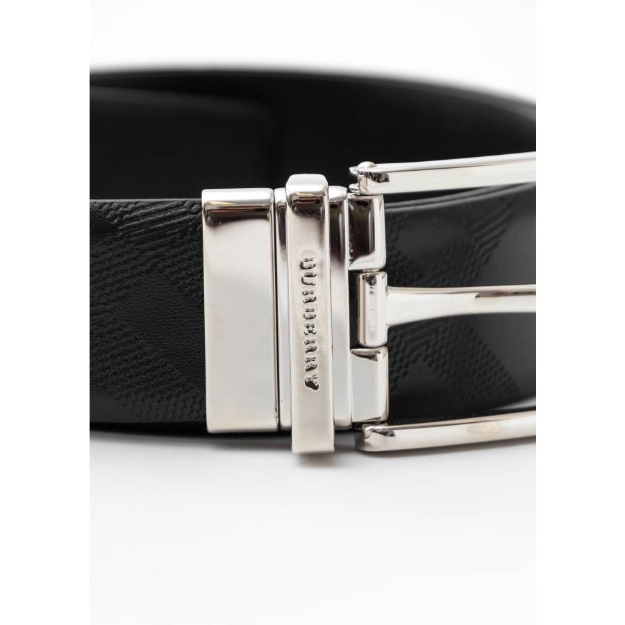 Ceinture James en cuir noir