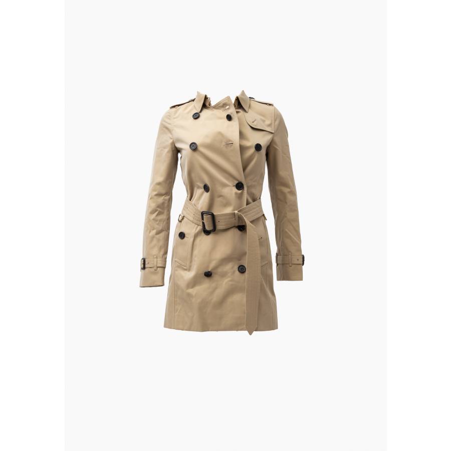 Beige trench coat