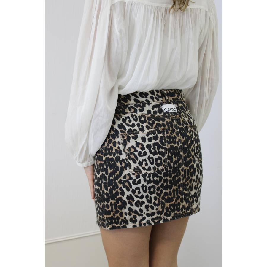 Ganni - Leopard skirt