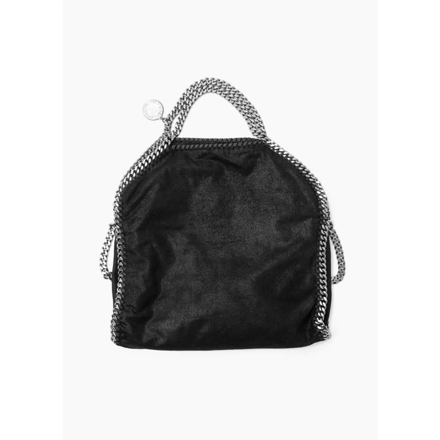 Falabella black leather bag