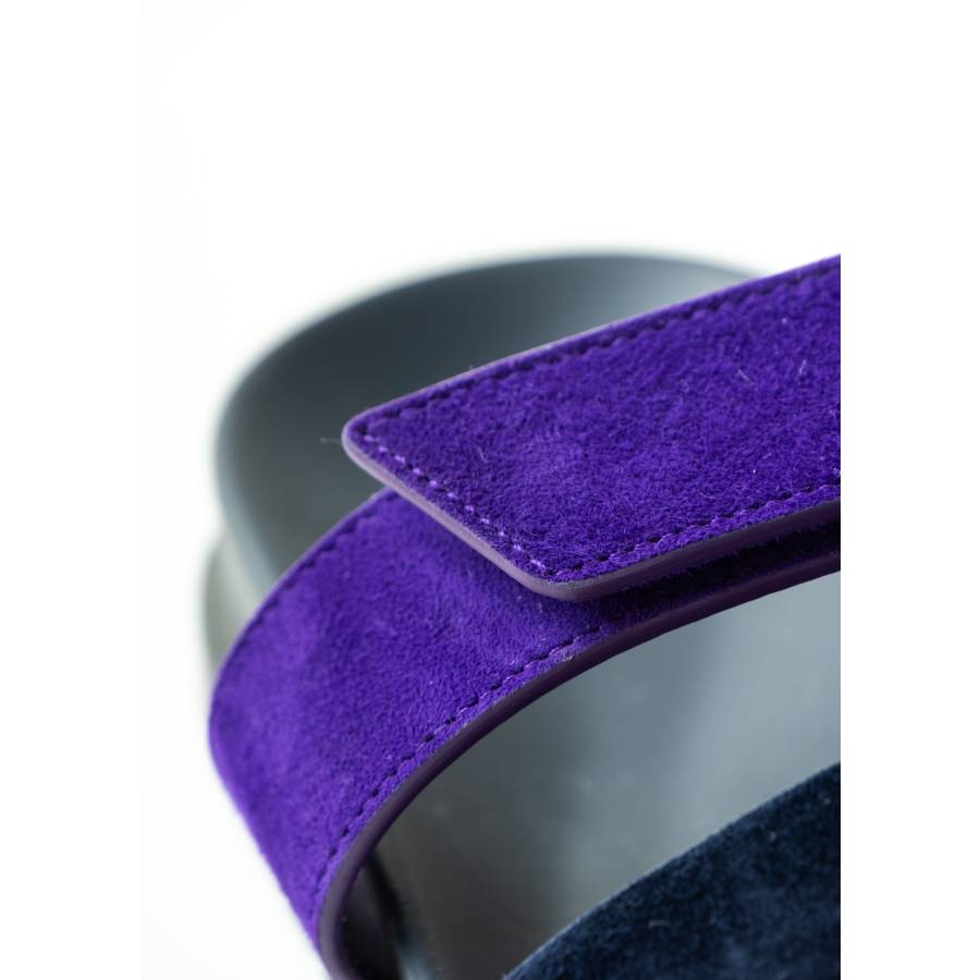 Chypres Sandals in Navy and Purple Majorette