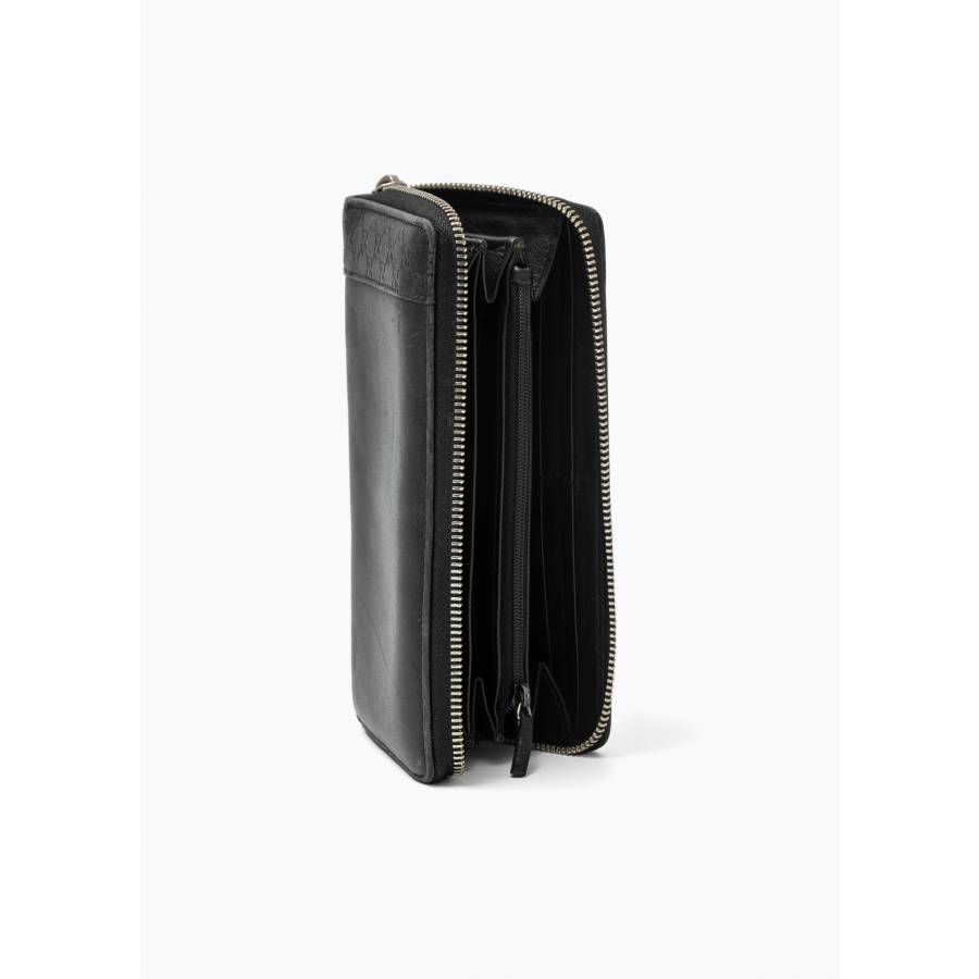 Black leather wallet