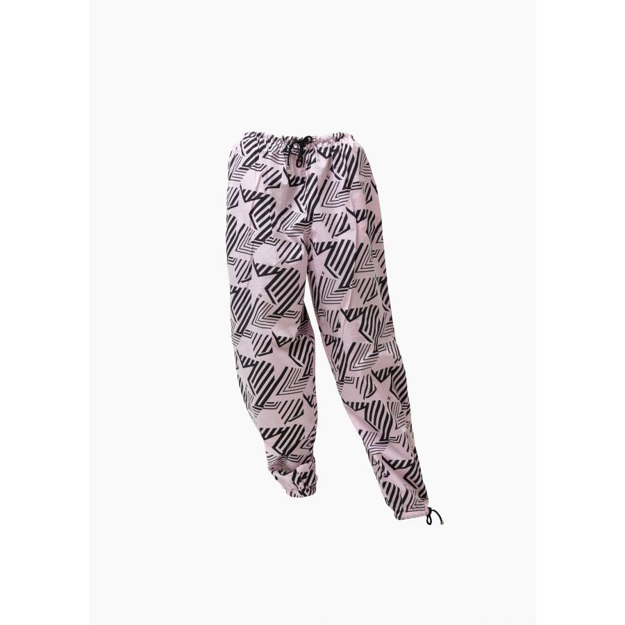 Pantalon ample rose et noir