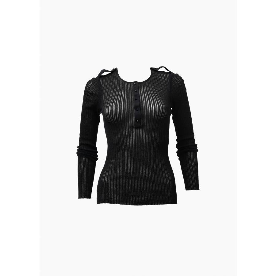 Transparentes Top schwarz