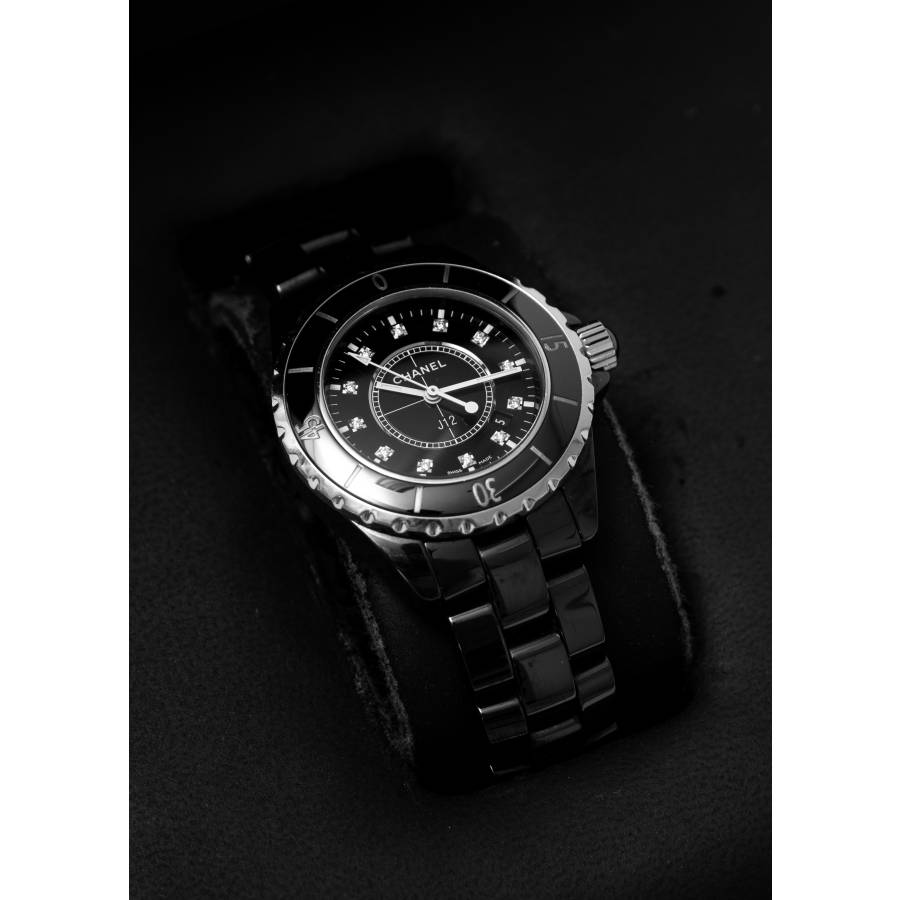 J12 ceramic and diamond watch