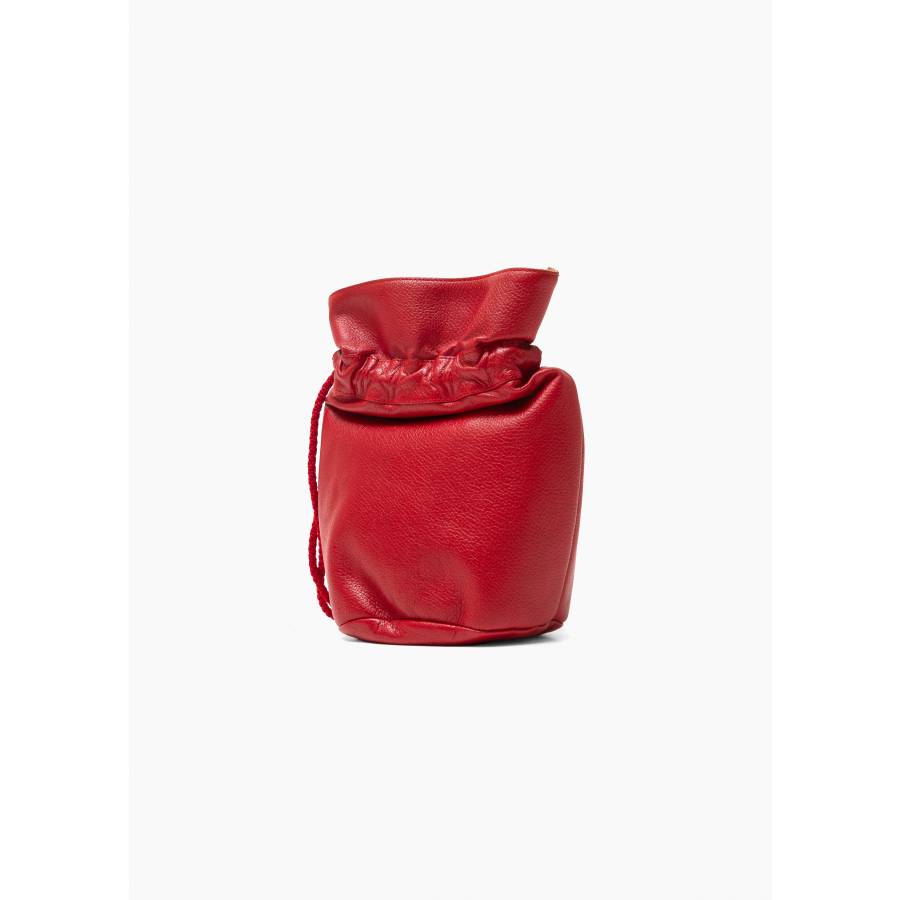 Sac bucket vintage rouge