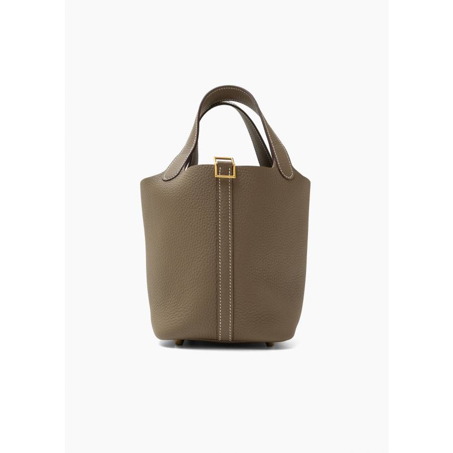 Sac Picotin 18 Etoupe Taurillon Clemence