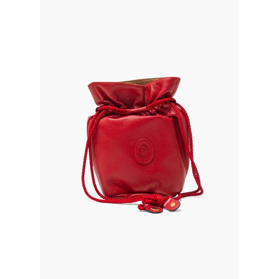 Sac bucket vintage rouge