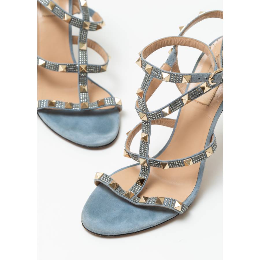 Escarpins Rockstud bleu ciel