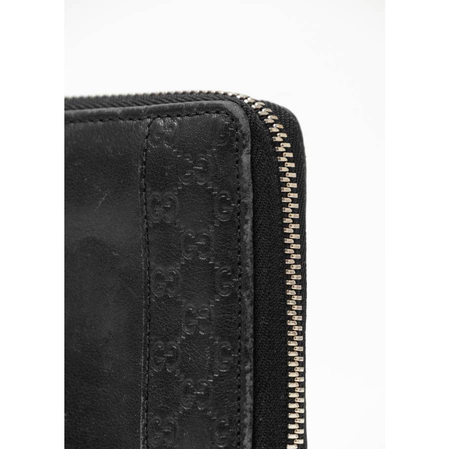 Black leather wallet