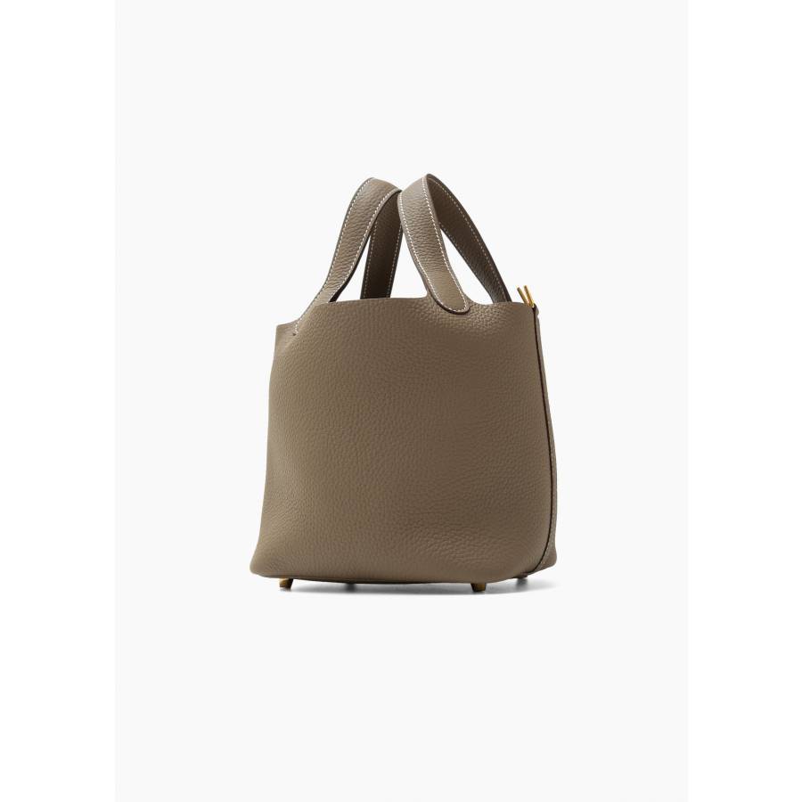 Sac Picotin 18 Etoupe Taurillon Clemence