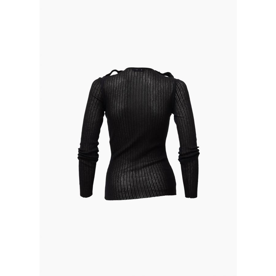 Transparentes Top schwarz