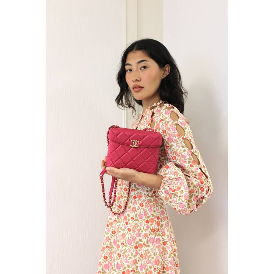 Pink Small Box shoulder bag