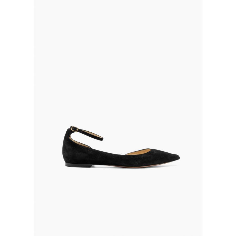 Ballerines en daim noir