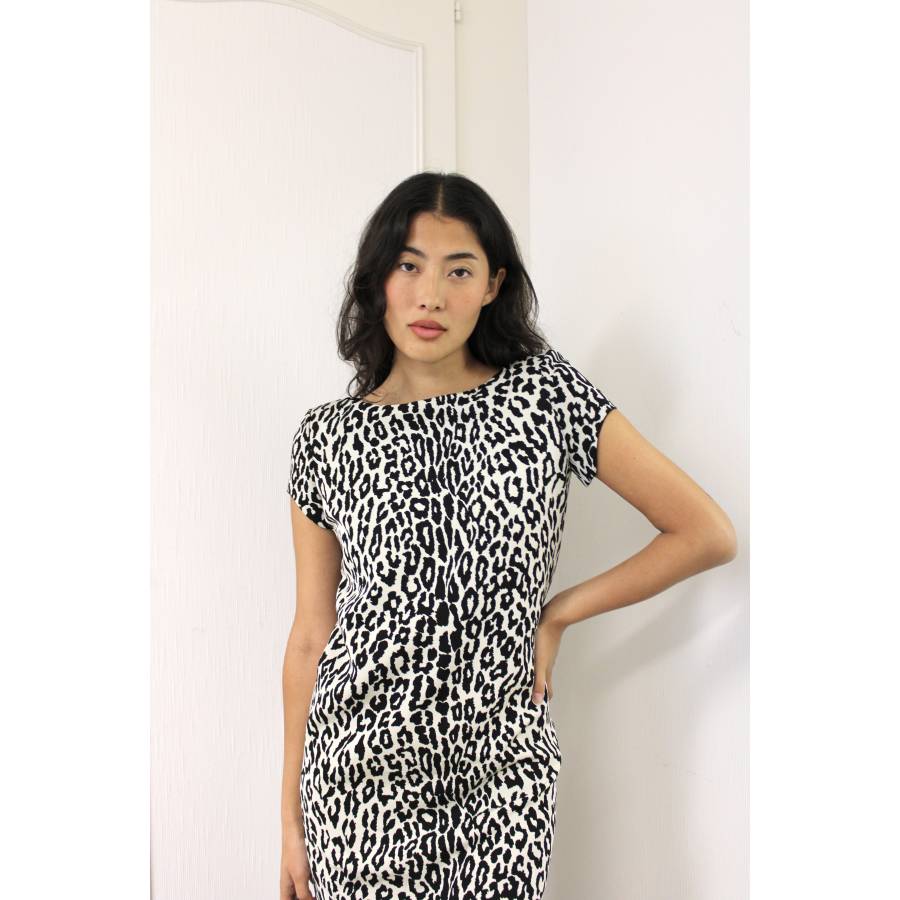 Kleid mit Leopardenmuster