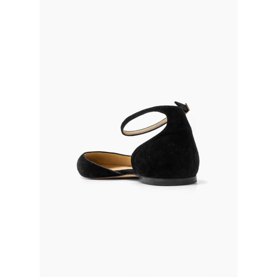 Ballerines en daim noir