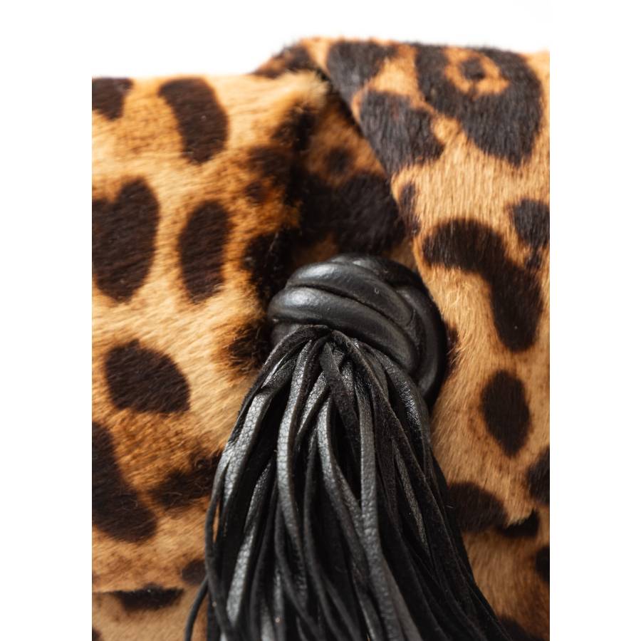 Leopard clutch bag